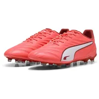 Puma King Pro FG/AG Herren Glowing Red/Puma White/Red Fire 39