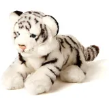 Uni-Toys - Weißer Tiger Baby, sitzend - 20 cm (Höhe) - Plüsch-Wildtier - Plüschtier, Kuscheltier
