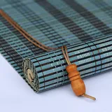 Gruytoie 130x200cm Retro Bambusrollo Rollos Außenrollo für Fenster und Türen,Natur Holz-Jalousie Raffrollo,Atmungsaktive,Sonnenschutz und Sichtschutz Rollo Seitenzugrollo für Innenhaus,Büro,Küche