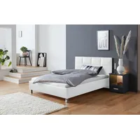 Westfalia Schlafkomfort Polsterbett, weiß, B:150cm H:98cm L:210cm, Bezug Bett: