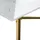 Beliani Couchtisch Emporia Weiß Gold 100 x 50 x 40 cm