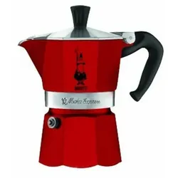 Bialetti 4941 Manuelle Kaffeemaschine Mokka-Kanne Rot