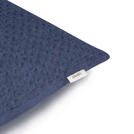 Esprit Kissenbezug Harp Structure 45 x 45 cm Blau