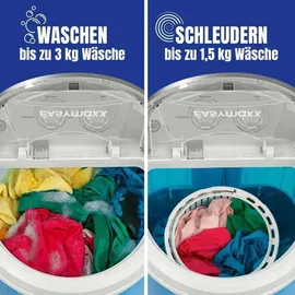 EasyMaxx Z 07475 Camping-Waschmaschine Toplader (3 kg)