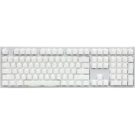 Ducky One 2 White Edition Tastatur, MX-Speed-Silver, weiße LED - weiß, LEDs weiß, MX SPEED Silver, USB, DE (DKON1808S-PDEPDWZW1)
