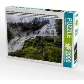 Calvendo Sehnsucht Norwegen - Svandalsfossen- Es ist ein Land der beeindruckenden Wasserfälle (Puzzle)