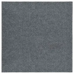 vidaXL Schmutzfangläufer 100x100 cm Grau