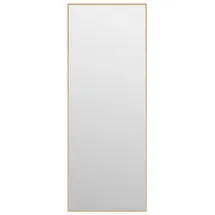 vidaXL Türspiegel Golden 30x80 cm Glas und Aluminium