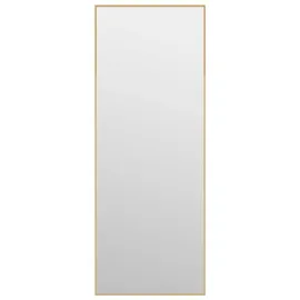 vidaXL Türspiegel Golden 30x80 cm Glas und Aluminium