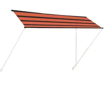 vidaXL Einziehbare Markise 400 x 150 cm braun/orange