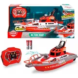 DICKIE RC-Boot Feuerwehrboot CH RTR rot