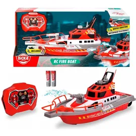 DICKIE RC-Boot Feuerwehrboot CH RTR rot