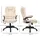 Homcom Chefsessel Kunstleder creme