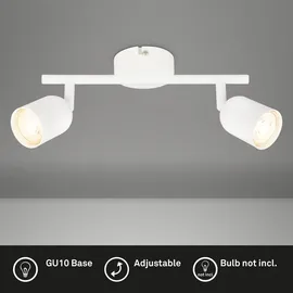Brilo Briloner 1xGU10 schwenkbar 27,5 cm weiß