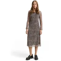 Tom Tailor Midikleid Braun Leo Print 36