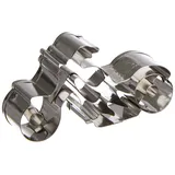 Städter 199880 Ausstechform, Motorrad Edelstahl, 7 cm, Silber