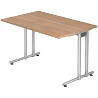Bümö Schreibtisch Nussbaum, Nachbildung,Nussbaum, Rechteckig, 120x72x80 cm, FSC Mix,