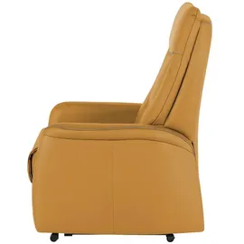 Hukla Fernsehsessel Manuel XL Leder 84 x 108 x 90 cm Orange elektrisch