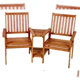 deluke VERONA Gartenstuhl 160 x 96 x 77 cm braun wetterfest
