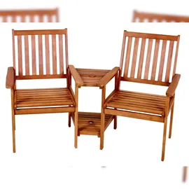 deluke VERONA Gartenstuhl 160 x 96 x 77 cm braun wetterfest