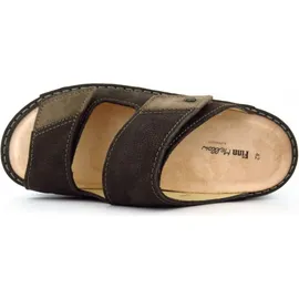 Finn Comfort Psara Nubuk slate oxide Herren Pantolette in Braun, Größe 45 - Braun - 45