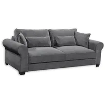 ed exciting design ANGELINA Bequemes Schlafsofa in Cord-Optik mit Bettkasten, - Ausziehbares Sofa mit Schlaffunktion - 250 x 95 x 125 cm (B/H/T)
