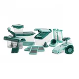 Genius Gemüseschneider Nicer Dicer Fusion Kombi-Set 34-tlg., mintgrün, Klingen aus Edelstahl in G-NOX-Qualität