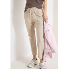 Cecil Mid Waist Slim Leg Hose Casual Fit Beige XXL
