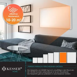 Kesser Infrarotheizung 28 unterschiedliche Routineprogramme 2000 W Rot