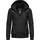Ragwear Damen warme wasserdichte Winterjacke Outdoorjacke mit Kapuze Nuggie Melange Black Gr. XS - XS