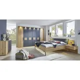 Wiemann Schlafzimmer-Set Naxos 4-tlg. Holzoptik Eiche Bianco 300 cm