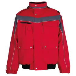 Winter Blouson "PLALINE" - XL - Rot/Schiefer