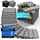 monzana Monzana® Bodenschutzmatten Fitness & Pool mit Randstücken 30 x 30 cm 3 qm rutschfest Eva-schaumstoff Puzzlematte Trainingsmatten Fitnessgeräte