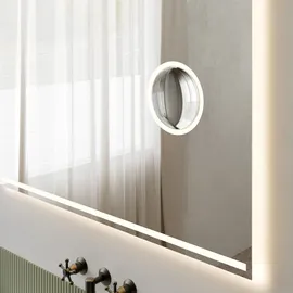 Loevschall »Focus, Spiegel mit Beleuchtung, Integrierter Schminkspiegel« LED licht, Dänisches Design, Lichtspiegel, x5 Vergrößerung
