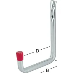 VORMANN Wandhaken U-Form ohne Gummierung Ausladung 250 mm ( 3000273043 )