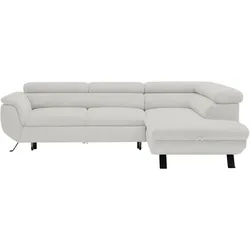 Ecksofa Raven Grauweiß