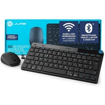 JLAB Go Work Mouse-Keyboard Set, schwarz, USB/Bluetooth, DE (IEUDEKMGOBUNDLE4)
