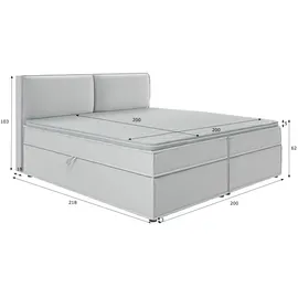 s-style möbel Vortex 200 x 200 cm H3 Silber