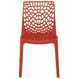 METRO PROFESSIONAL Outdoor Stapelstuhl Maurage, Maurage, Kunststoff, rot