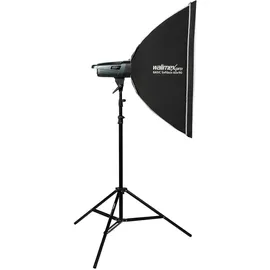 walimex pro Emerger 400 Set Single (Set, 400 Ws), Studioblitz mit Softbox und Stativ