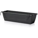Spetebo Balkon Blumenkasten 60 x 20 x 20 cm Anthrazit