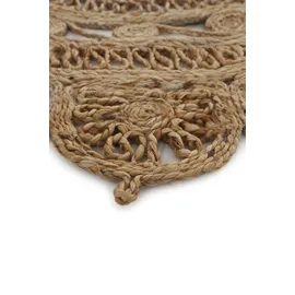 carpetfine Cate Juteteppich Ø 60 cm Beige
