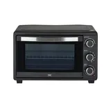KHG Minibackofen  MBO-25S ¦ schwarz ¦ Metall lackiert,Glas ¦ Maße (cm): B: 47,3 H: 30 T: 40.0