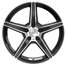 Axxion AX7 schwarz hochglanzpoliert 9x21 ET50 - LK5/112 ML66.6 Alufelge schwarz