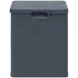 furnicato Garten-Aufbewahrungsbox 90 L 44,5 x 50 x 42,5 cm Anthrazit
