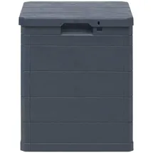 furnicato Garten-Aufbewahrungsbox 90 L 44,5 x 50 x 42,5 cm Anthrazit