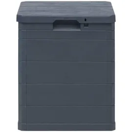 furnicato Garten-Aufbewahrungsbox 90 L 44,5 x 50 x 42,5 cm Anthrazit