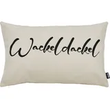 done.® Dekokissen WACKELDACKEL, Extra weiche Haptik beige