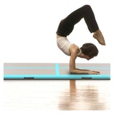 vidaXL Aufblasbare Gymnastikmatte mit Pumpe PVC Grün