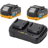 PROCRAFT Starter Set 20 V 20/2 inkl. 2 x 4,0 Ah + Doppel Ladegerät